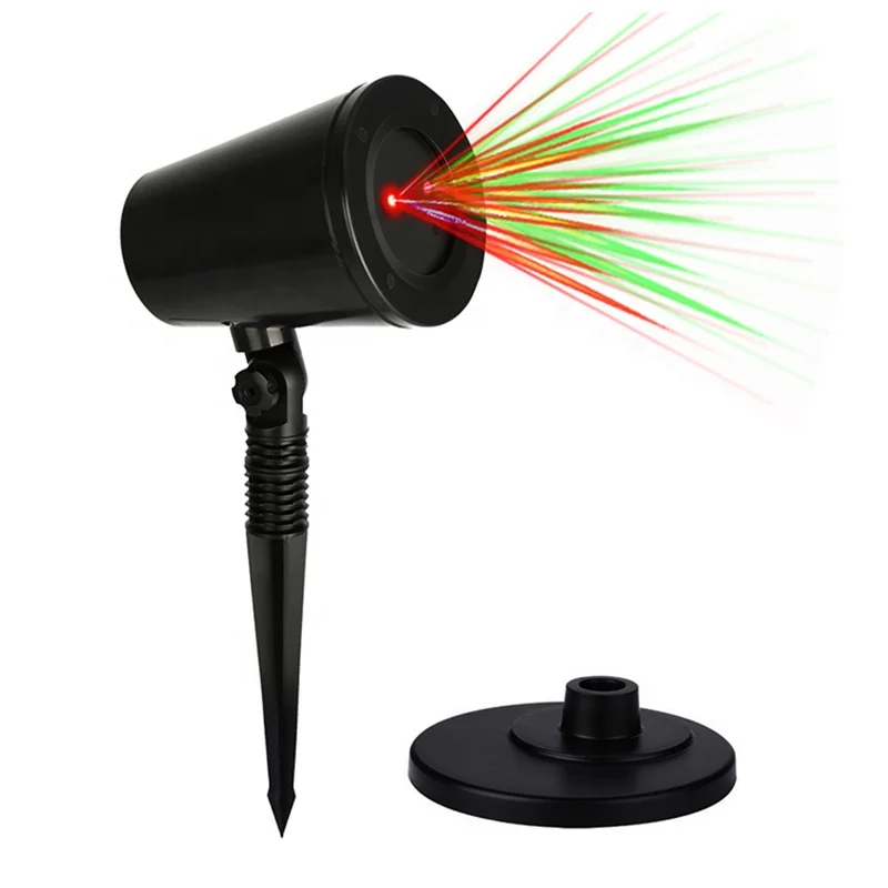 Motion Red Green Star Laser Projection Light with Night Sensor and Built-in Timer for Home Parties