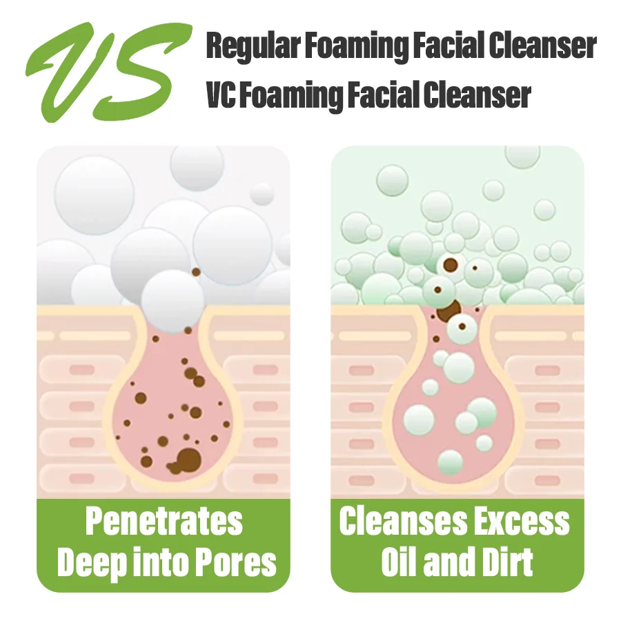 Wholesale Tea Tree Oil Control Deep Cleaning Foaming Facial Cleanser Smoothing Whitening Effects Face Wash Moisturizer Brush