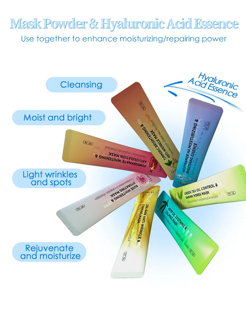 Private Label Hydrojellymask Face & Body Masks Beauty Vajacial Bulk Mascarillasl Facial Rose Powder Hydro Jelly Masks