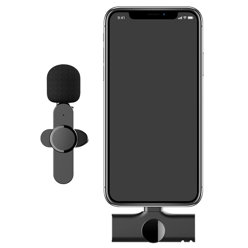  EP033 factory wholesales Newly designed 2.4G wireless microphone for iphone portable podcast with