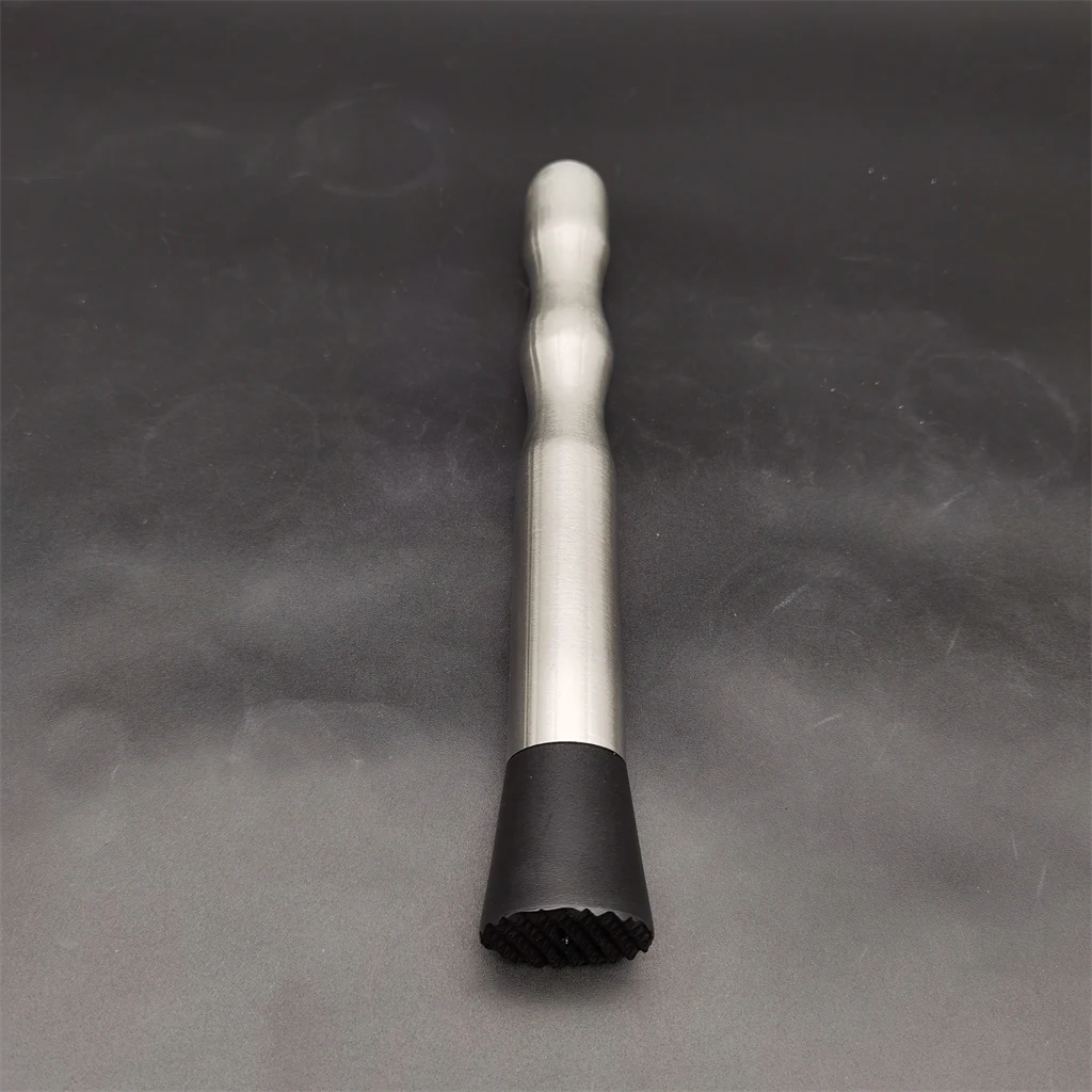 Hot hand grip long metal custom stainless steel bartender tools mojito shaker cocktail hammer manual ice cube crusher muddler