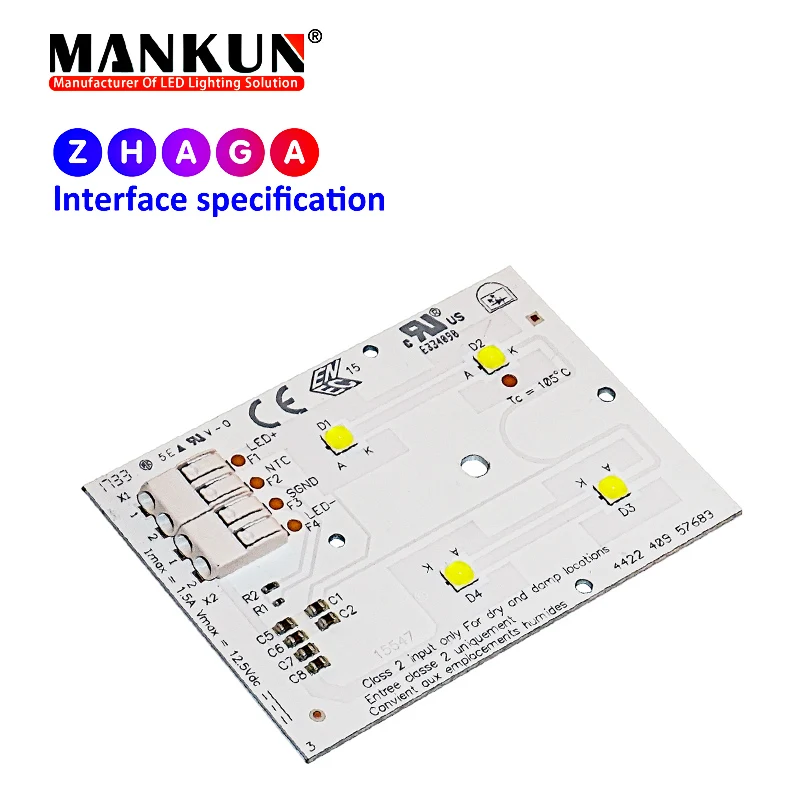 Светодиодный модуль zhaga standard DC12V SMD 5050 4Led Modules 13 Вт 156LM/w для туннельного модуля уличного фонаря