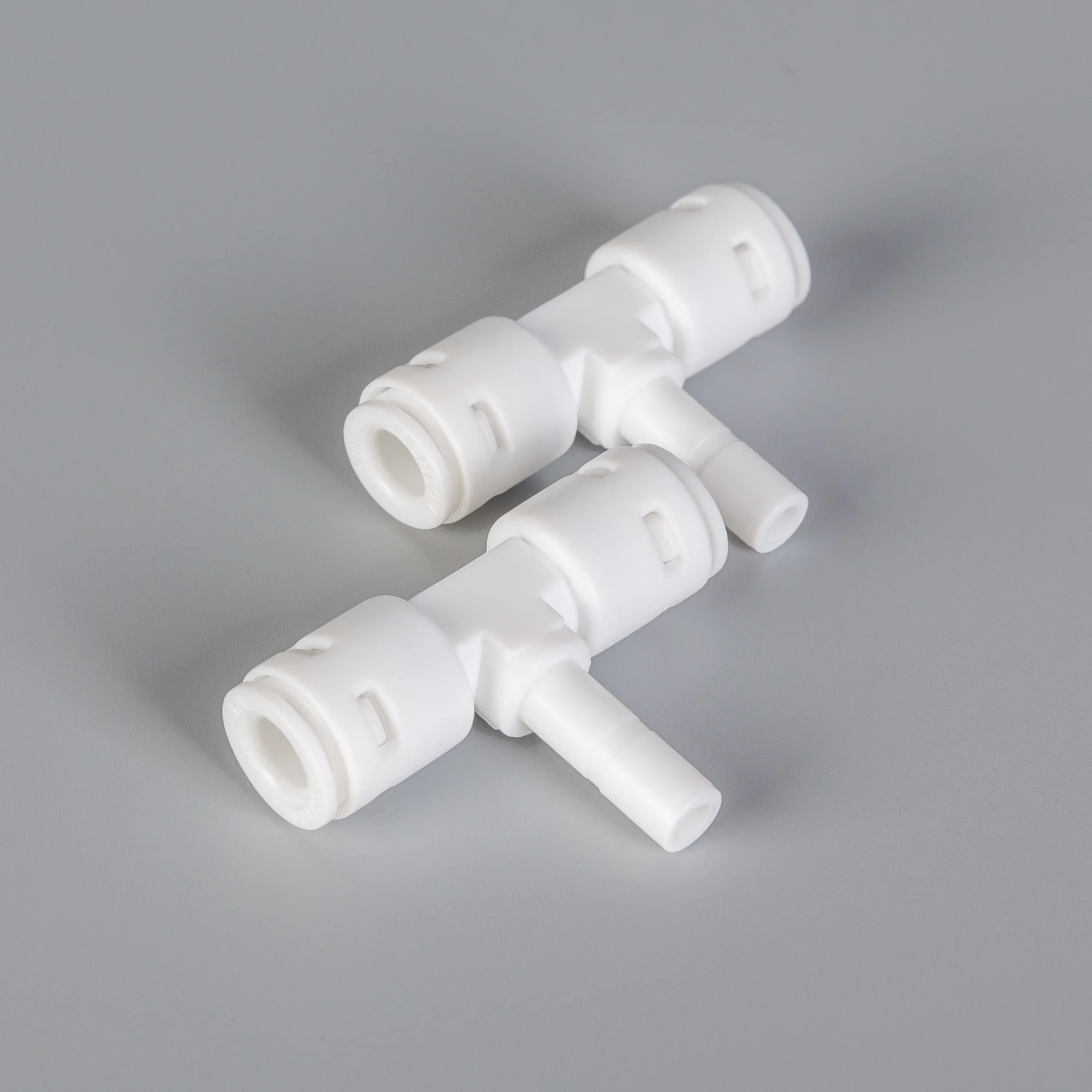 Wholesale 1/4 inch POM  pipe fitting for RO water filter System Push Fit Branch  stem tee Quick Connector Fittings