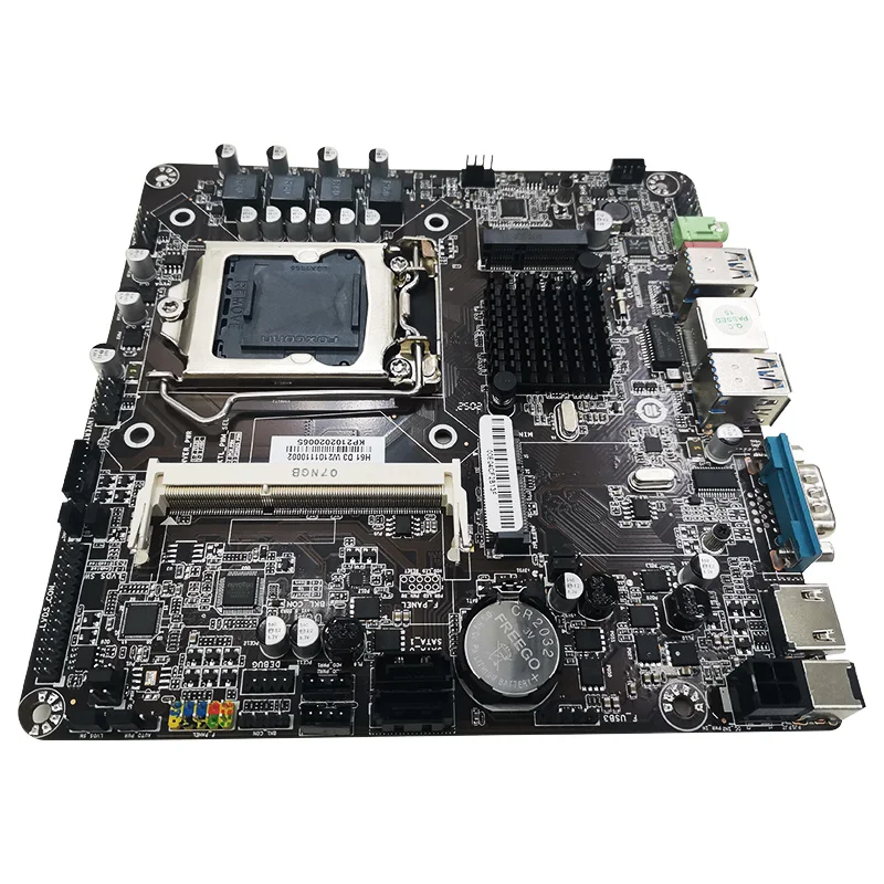  industrial motherboard ITX H61 chipset computer 17*17CM 1000M LAN for all in one pc pos digital signage ops
