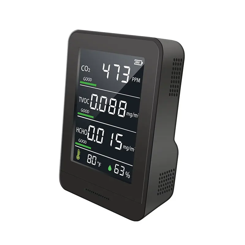 Portable indoor CO2 gas meter tester air quality monitoring CO2 detector gas analyzers air pollution monitor for home