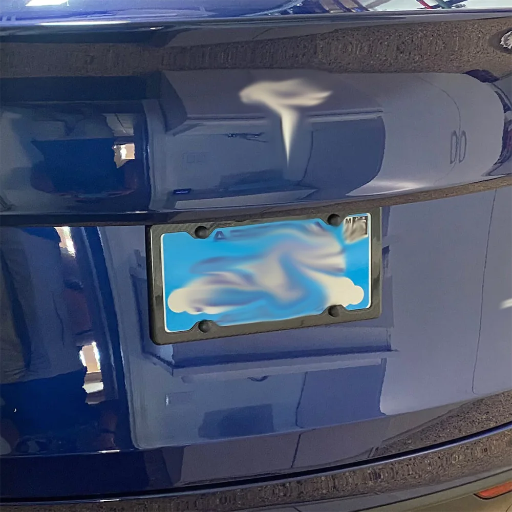 OEM carbon fiber plate Matte Gloss Finish Carbon Fiber License Plate Frame