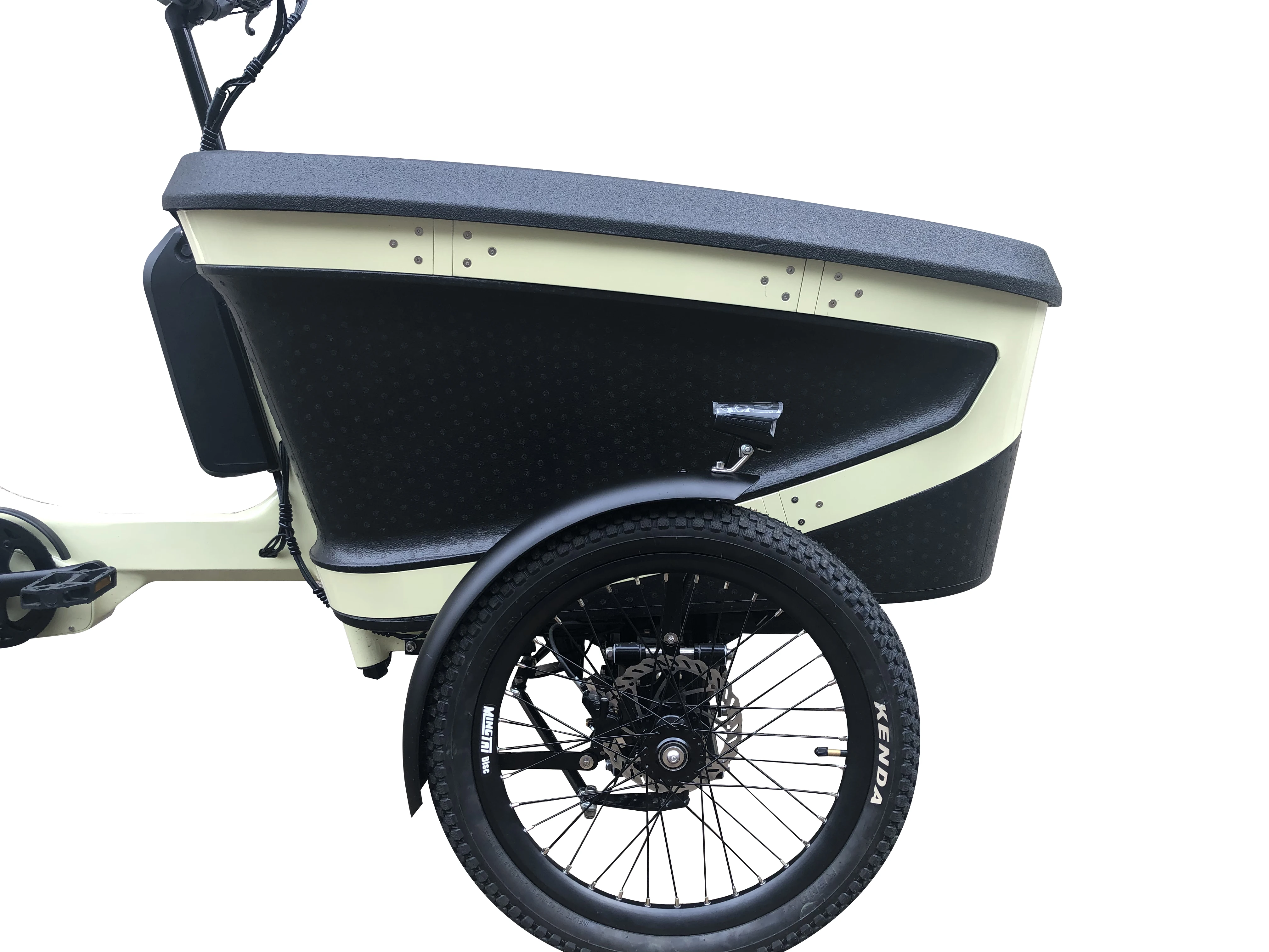 ANANDA M81 heavy duty off road reverse e trike frame ebike bosch 3 wheels dutch electric bike with front cargo box child seat