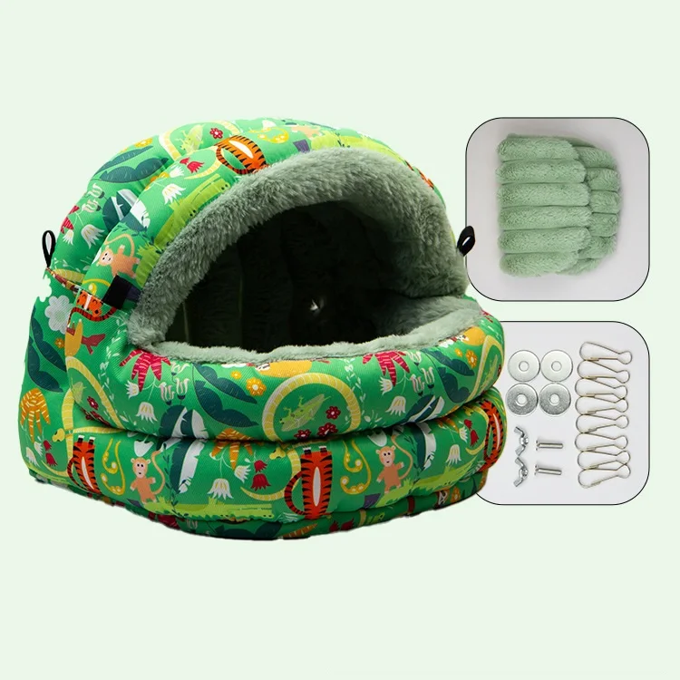 Comfortable Soft Warm Plush Hammock Bird Nest Hanging Cage Tent for Birds Parrot Winter Warm Bed