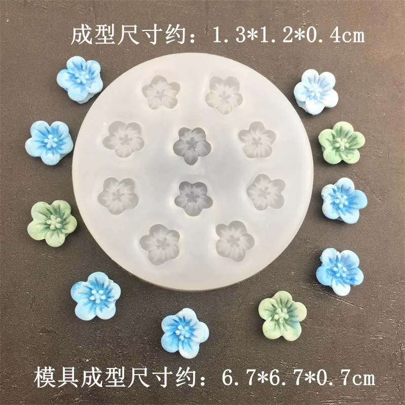 blossom cherry multi flower Silicone Mold sugar craft fondant tools cake decorating mould baking tool DIY kitchen