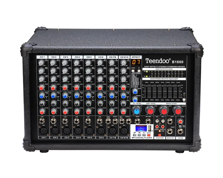 Top Sales power mixer audio box mixer audio usb audio mixer chinese supplier