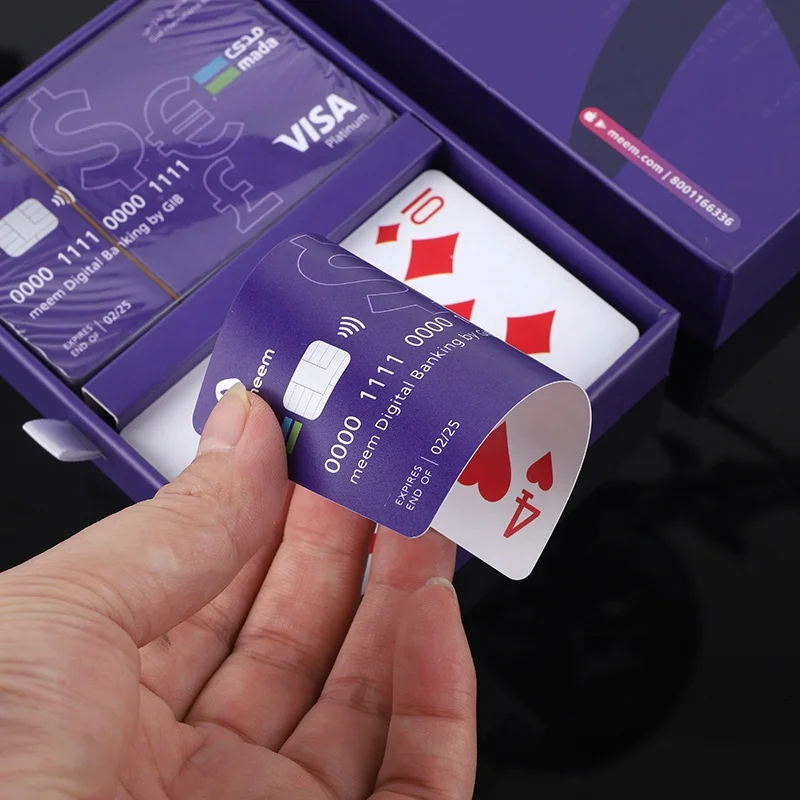 Factory High Quality Custom Hot Card Printing With Plastic Box Playing Cards