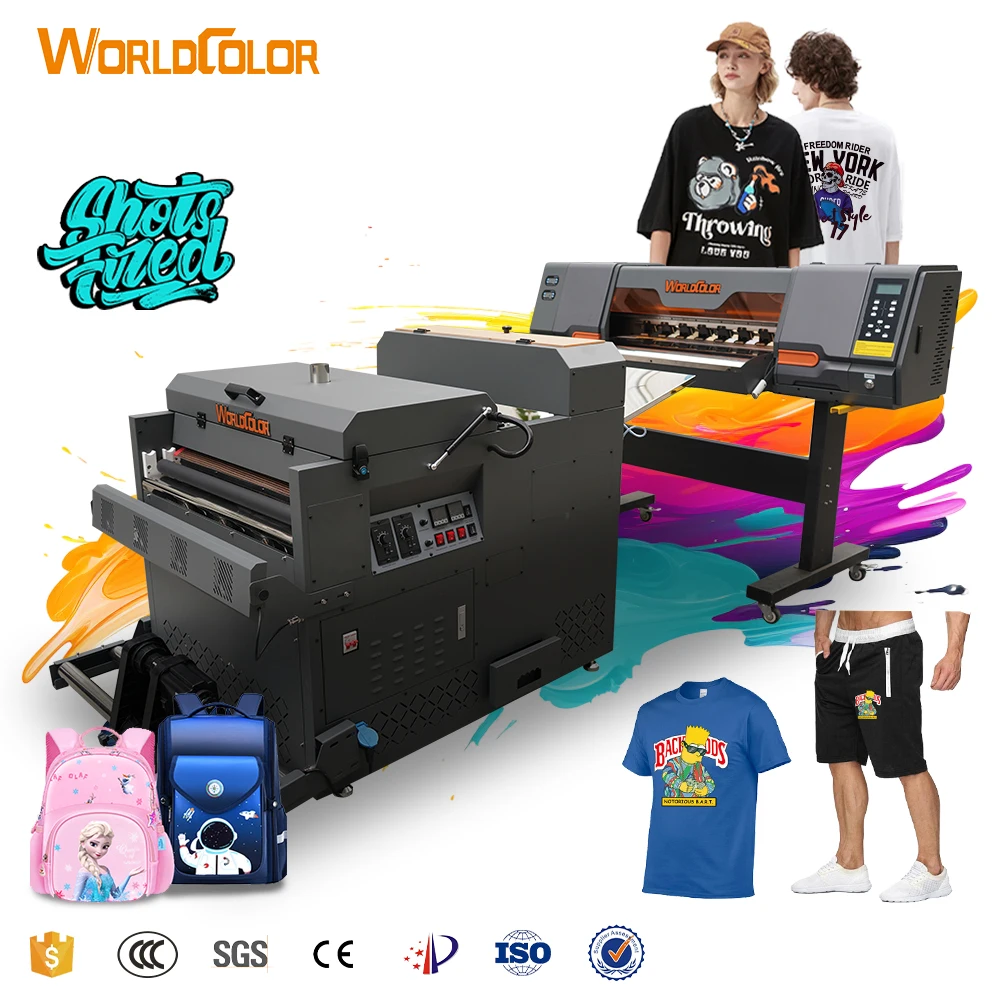 Производство 60 см DTF принтер с двойной печатающей головкой i3200 xp600 dtf A3/A2 футболка печатная машина dtg печать