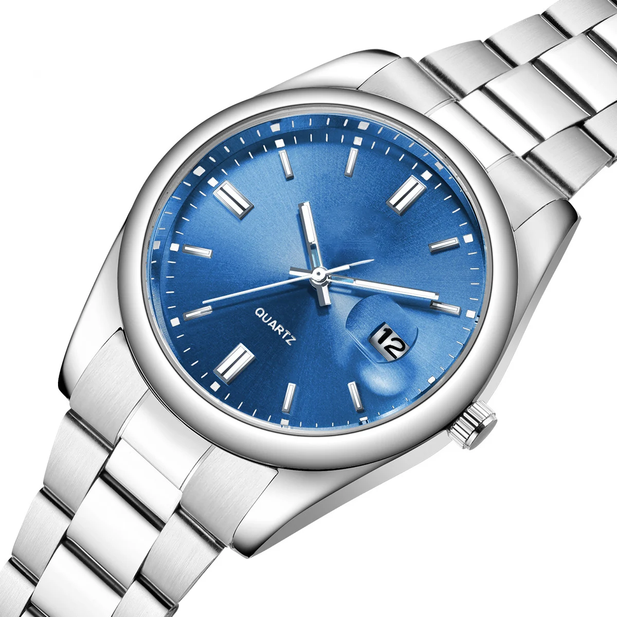 China Quartz Calendar Movement Waterproof Steel OEM Cheap Watches for Men Reloj Barato