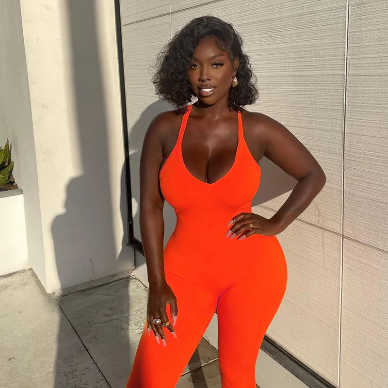 Women Sleeveless One Piece Sport Jumpsuit 2022 Rompers Women One Piece Jumpsuits