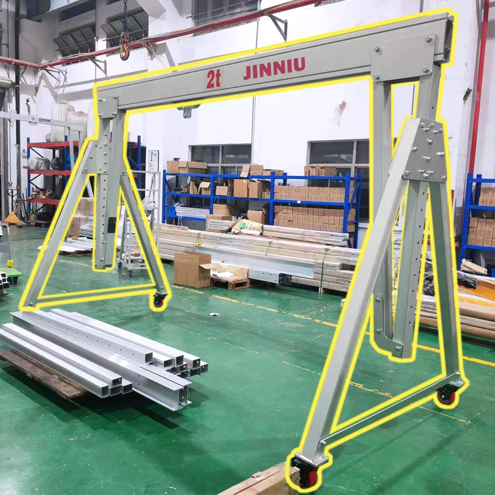 brand new railway track type goliath crane portable small  gantry crane single double beam girder