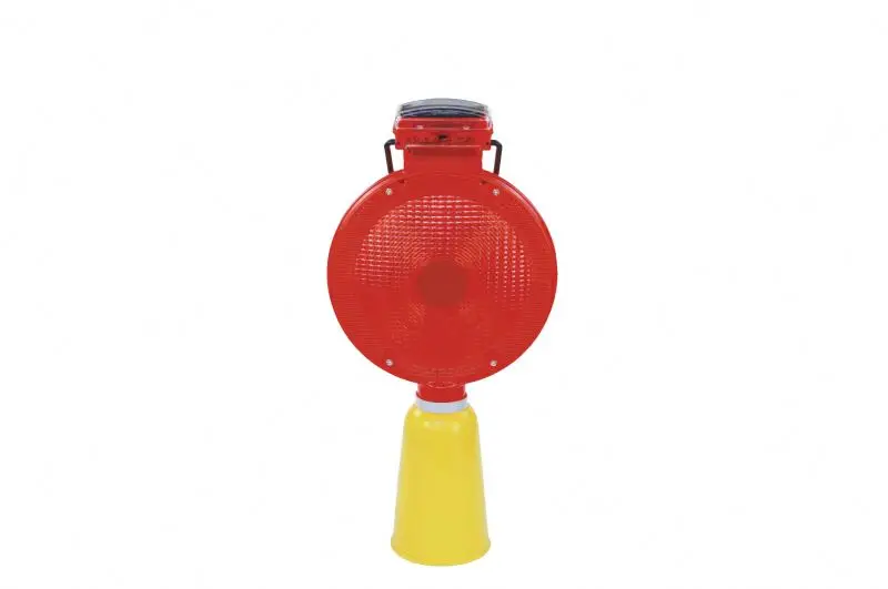 High brightness traffic safety cones warning lights warning flashing lamp solar warning light led with cup shaped base