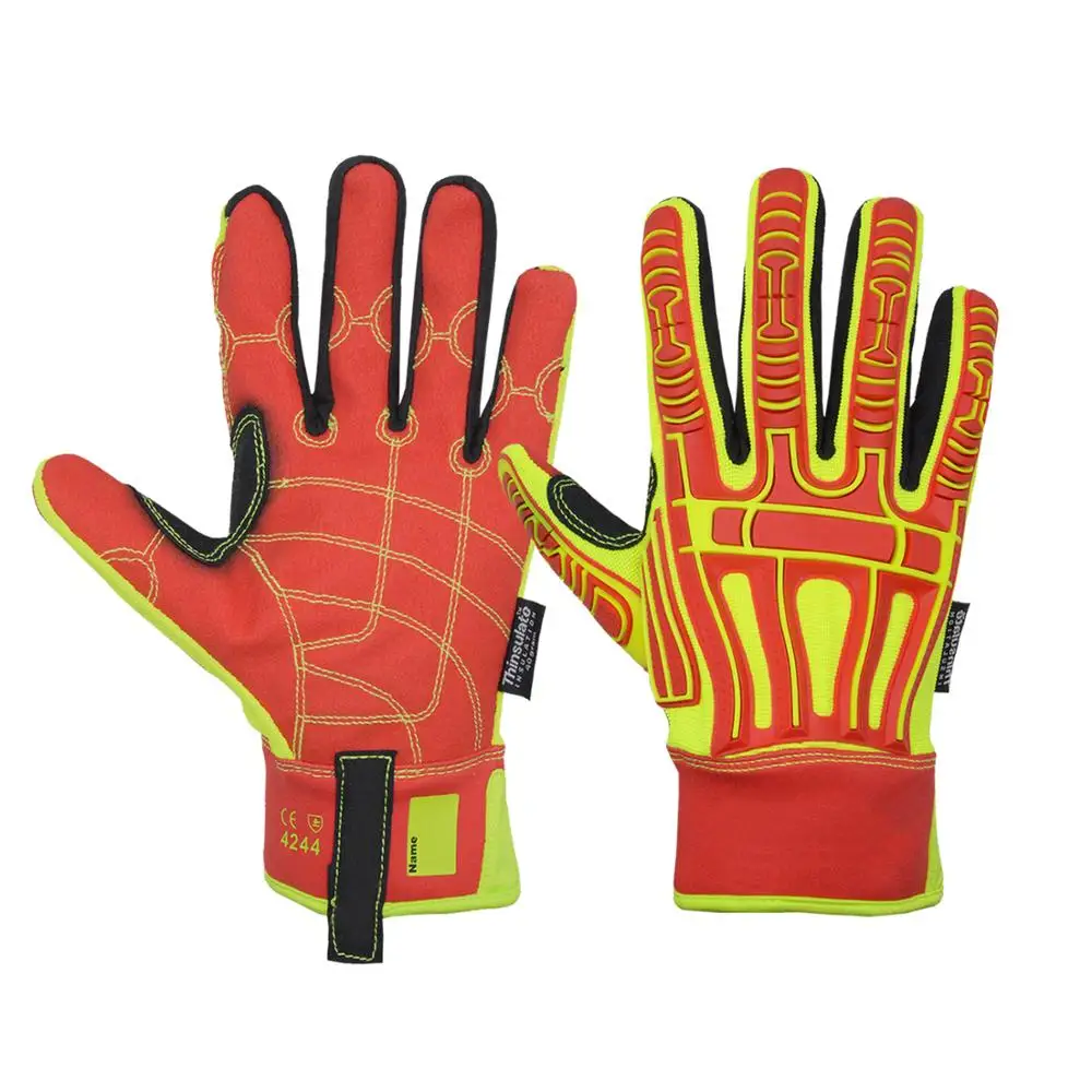 PRI #H673 Men and Women Neoprene Cuff Aramid Durable Waterproof Warm Gloves Anti Abrasion TPR Shell Oil