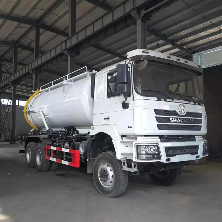 Best Shacman 6*6 heavy load 20 CBM Sewage suction truck Vacuum truck sewage sucking vehicles fecal suction vehicle