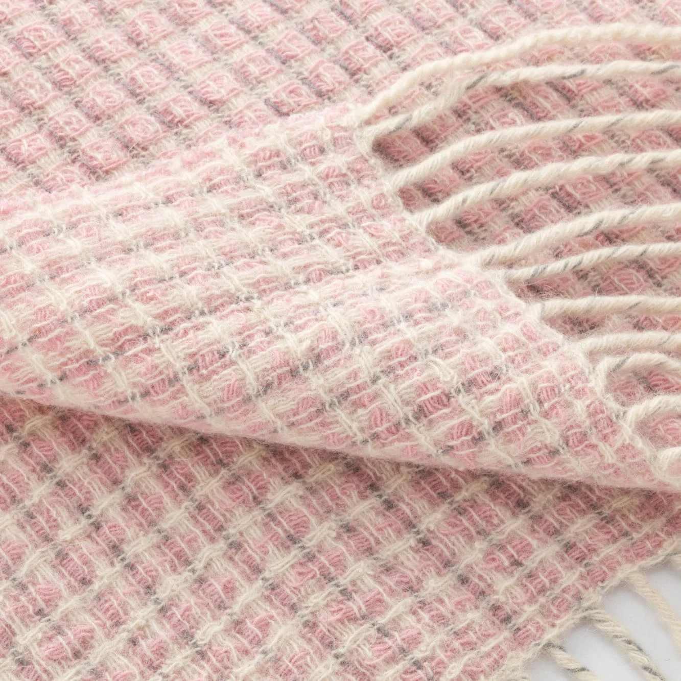 Best Sales throw blankets for kids fringe waffle blanket knit blanket fringe