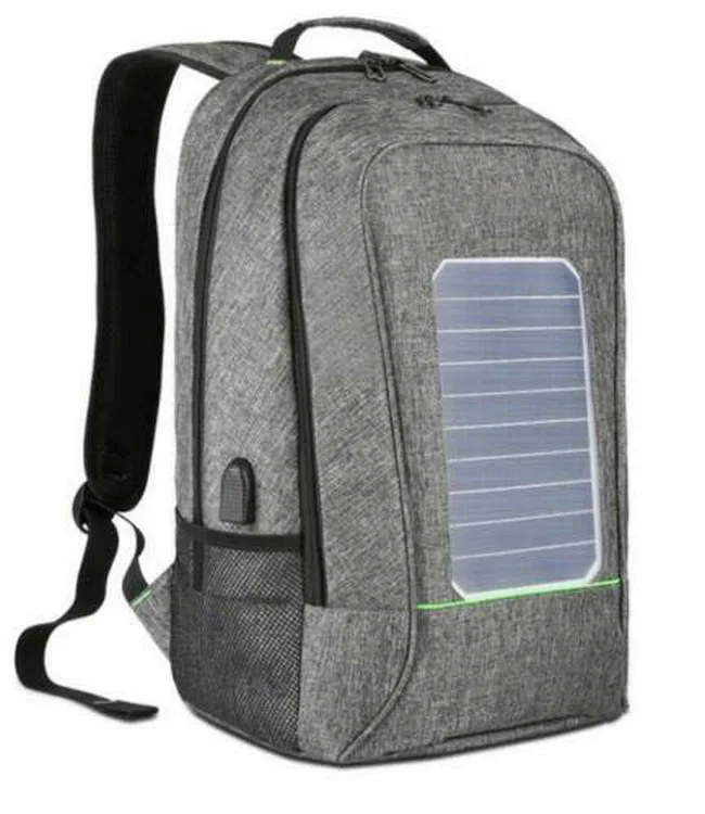 Large capacity usb charging solar backpack custom logo smart backpacks with solar panel wholesale solar rucksack