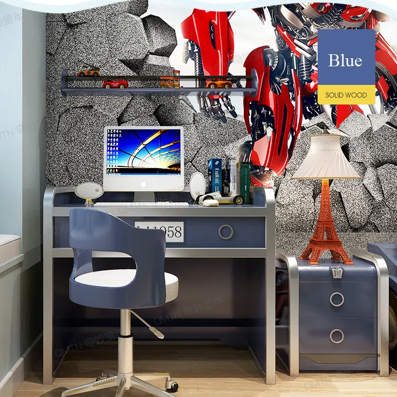 Height Adjustable children table and chair Large Storage Children Study Desk Kids Study Table With Storage Drawer