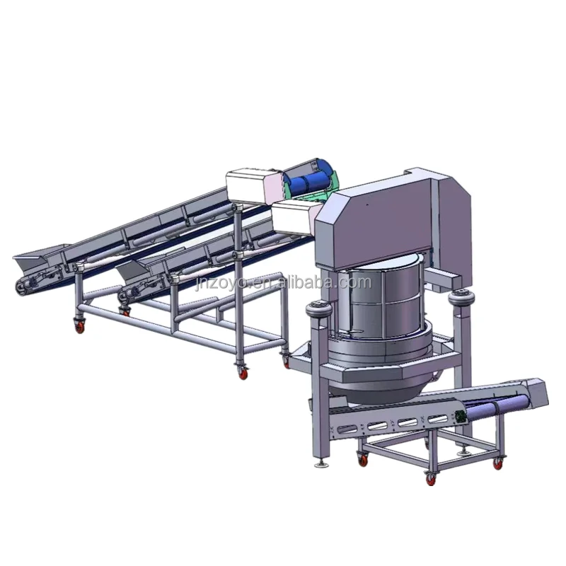 Industrial Salad Vegetable Dewatering Drying Dehydrating Machine Processing Line