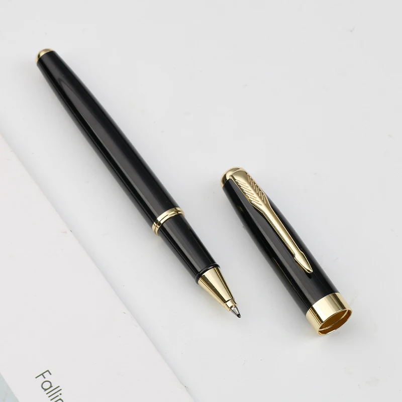 Latest Luxury Business Gift  Metal Pen Set Hot Selling High Quality With Custom Logo Black roller Pens Gel Pen Set For Gift
