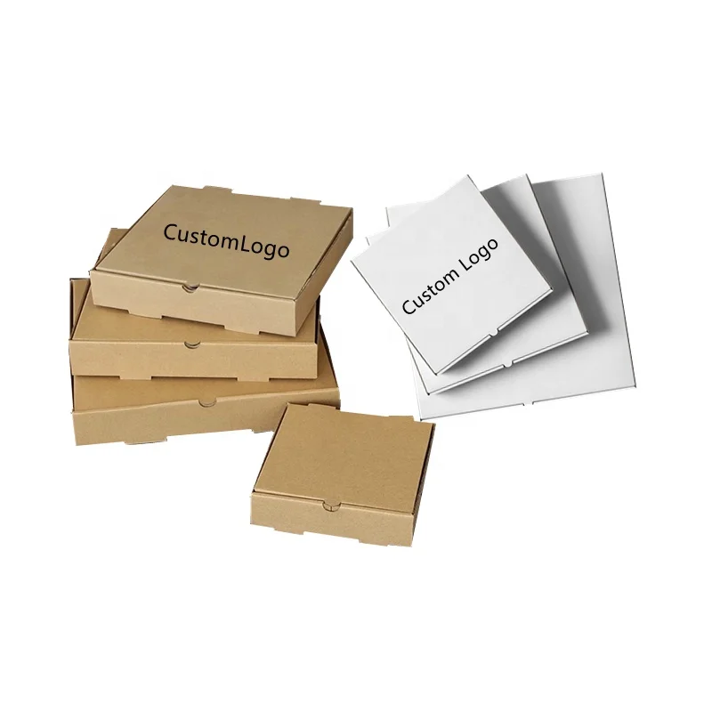 Wholesale Pizza Box Package Custom Design Printed Packing Cheap Pizza Boxes With Personal Logo Printing