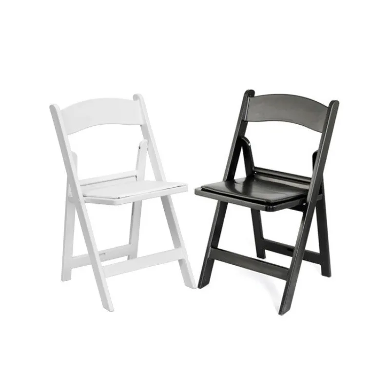 CHR006 Wholesale Portable Soft Sit Wedding Event Living Room Chair Resin Folding Chair for Banquet