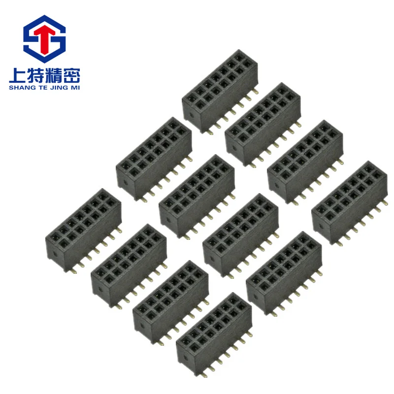 1.27MM Elevator SHROUDED HEADER SMT Female Header