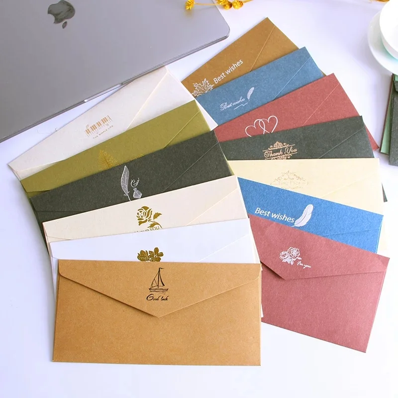 Cheap Wholesale Multiple Color Invitations Card Packing Envelope Custom Any Size Paper Envelope for Invitations with Print Logo