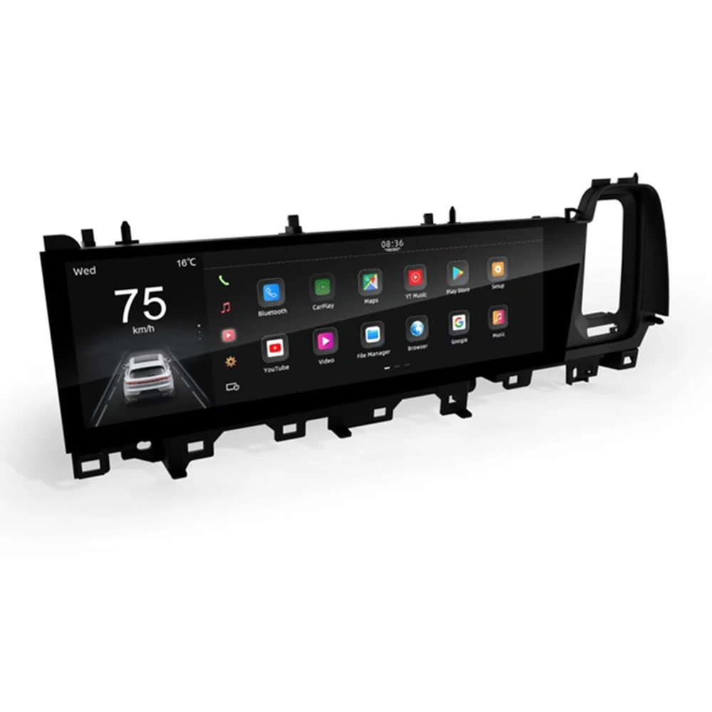 15 Inch Car Copilot For Porsche Cayenne 2018-2024 Intelligent System Car Radio Multimedia Player Navigation Carplay Auto WIFI BT