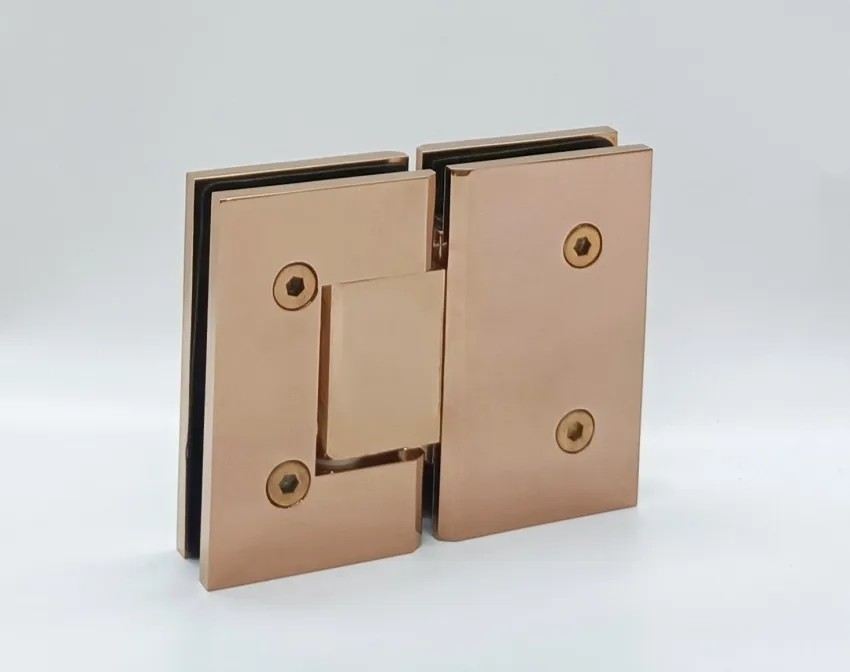 Australia Hot sale shower door hinge Brass hinge standard glass to glass shower door hardware