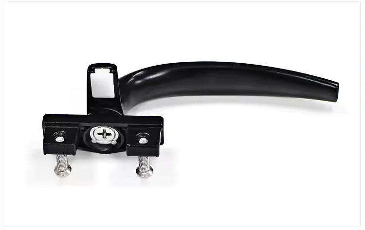 High Quality Aluminum Casement Windows Lock Handle Black Pull Window Handle Lock Door Lever Window Door Handle with Key