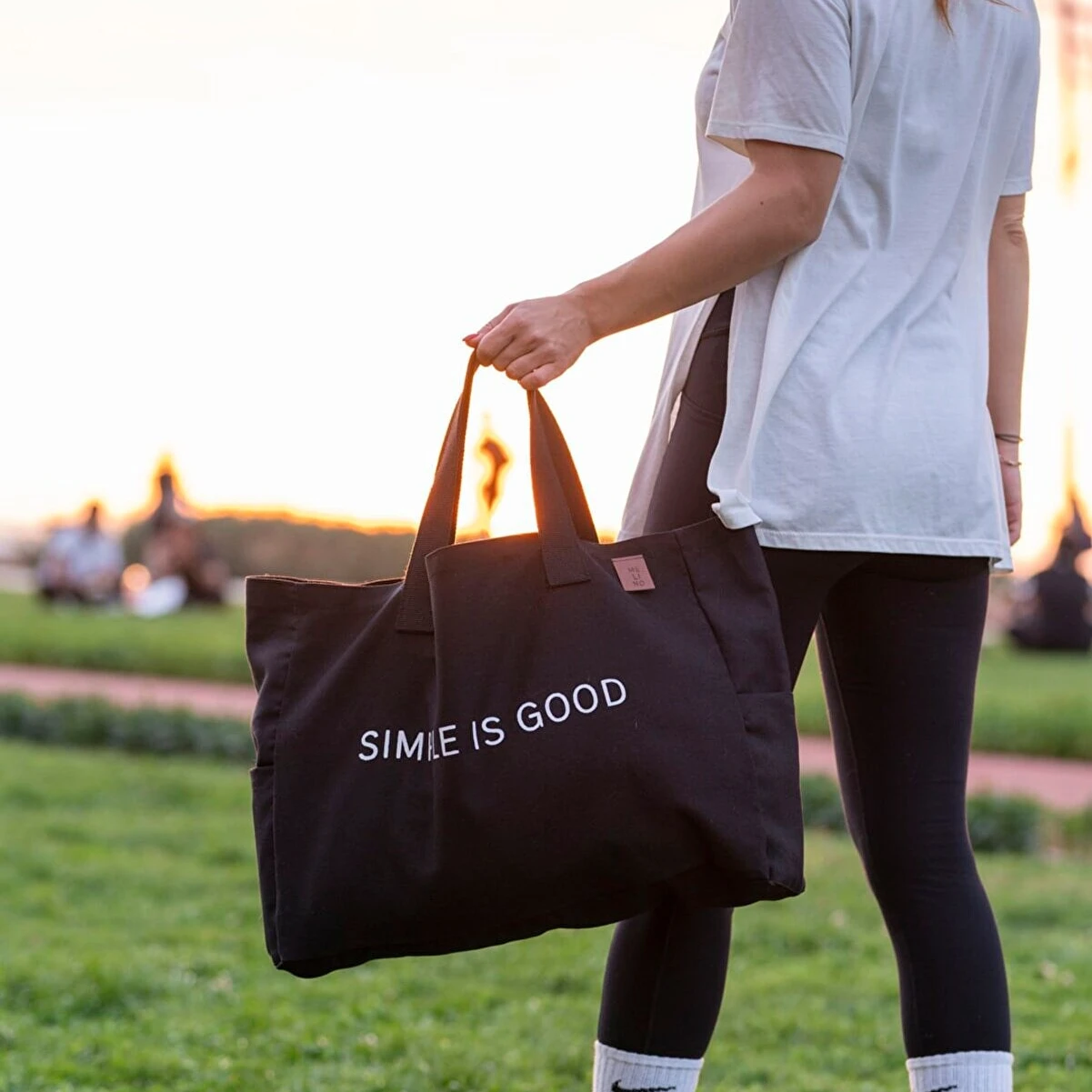logo customization black shopper Big tote bag cotton Shopping Oversized canvas bag supermarket tote