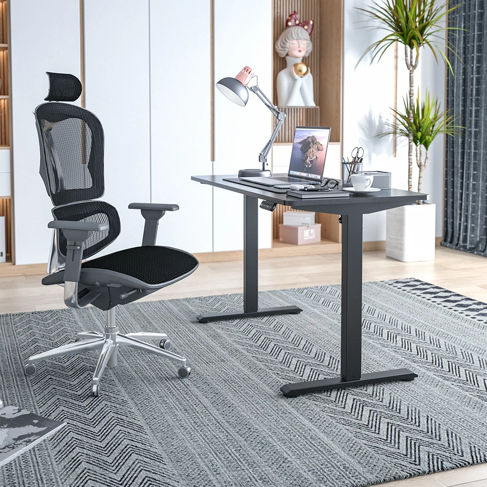 Factory Hot Selling Adjustable Desk Sit To Stand Desks Easy Installation Lifting Electric Table Office Height Adjustable Desk
