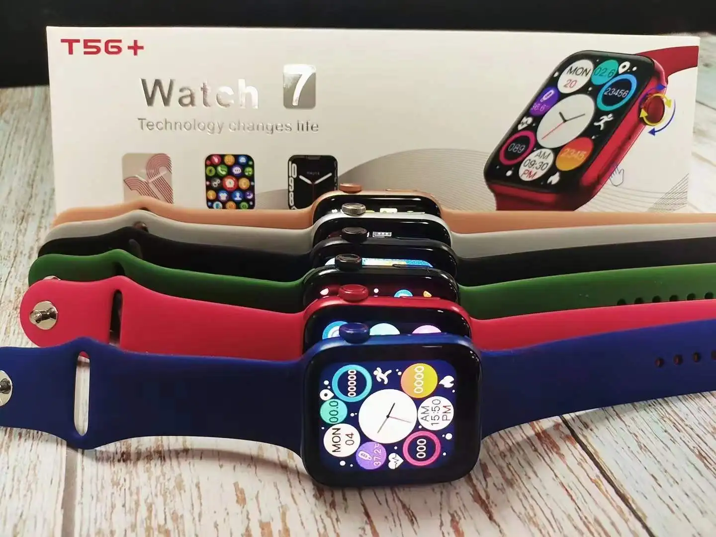 A  2022 New Original T56+ Smartwatch 1.75 Inch IP67 Waterproof BT Heart