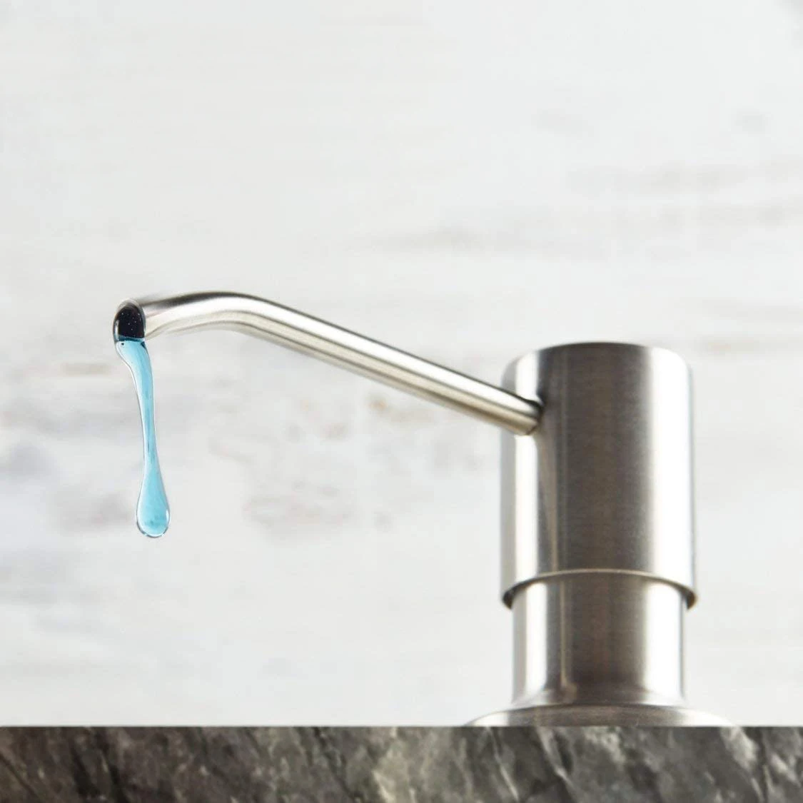 Kitchen Clear plastic Soap Bottles with Stainless Steel Pump Hand Soap Lotion Dispensers