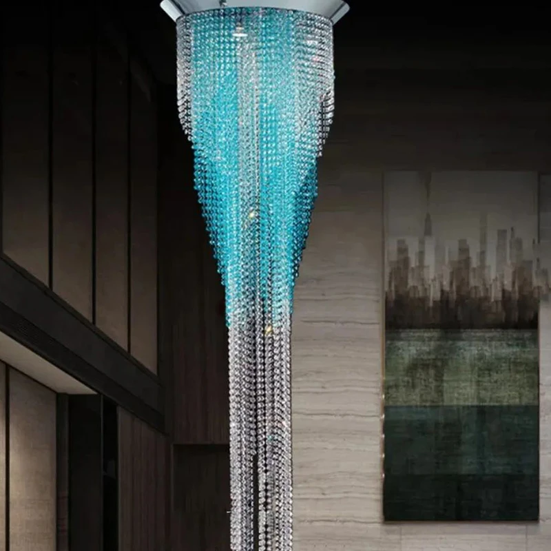 Living Room Bedroom Modern Standing Floor Lamp Chrome Shining Curtain Shaped Gold Luxury K9 Crystal Beads Floor Lamp