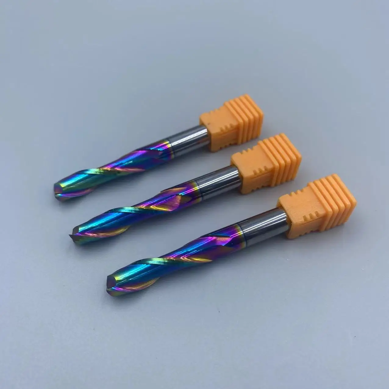 8*30*75 2F flat spiral flute up cut end mill for hardwood with DLC coated