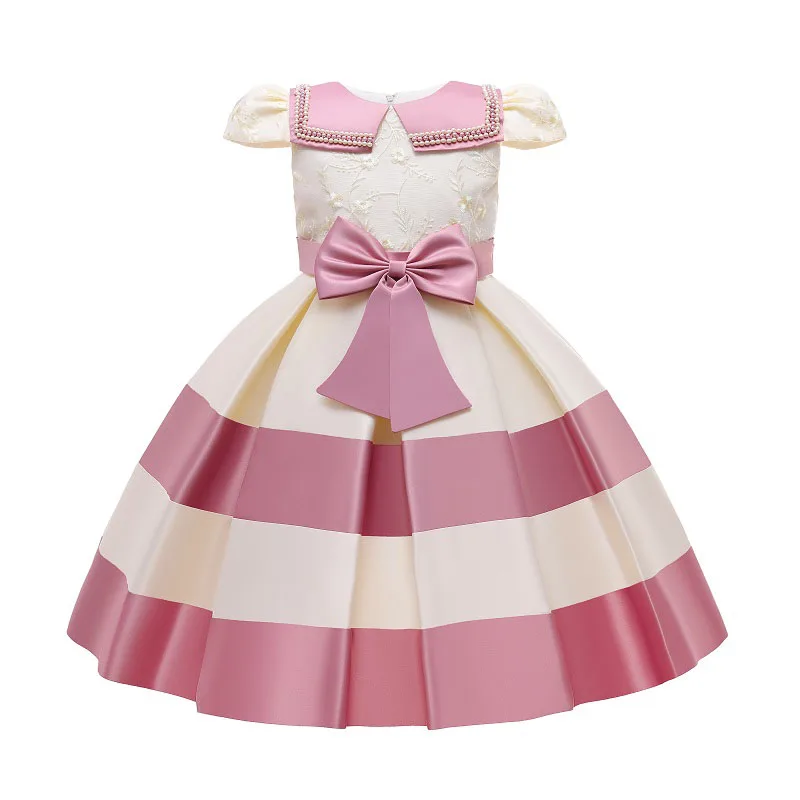 High quality Hot sale Frock Dress Up Birthday Party Kids Children 1st Anniversary Evening Flower girls Dress