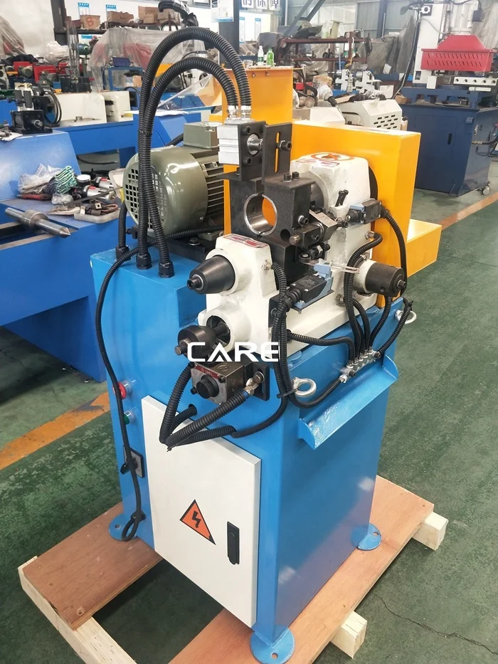 Single head round bar beveling machine metal pipe and bar chamfering machine