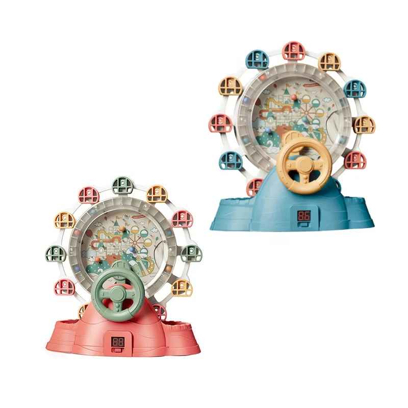 Вращающийся шарик для ловли колеса обозрения игрушечный колёсный лабиринт парк развлечений мини-пинбол игровой автомат с музыкой