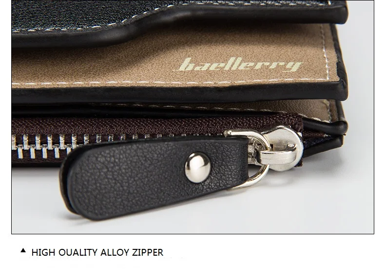 Лидер продаж, длинный винтажный вместительный кошелек Baellerry на молнии для мужчин, мужской кошелек для мелочи, Чехол для карт, оптовая продажа