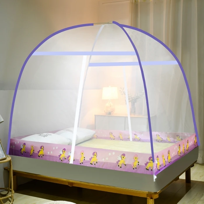 Insect Mesh Mongolian Yurt Mosquito Net Double-Door Tents With Zipper Canopy