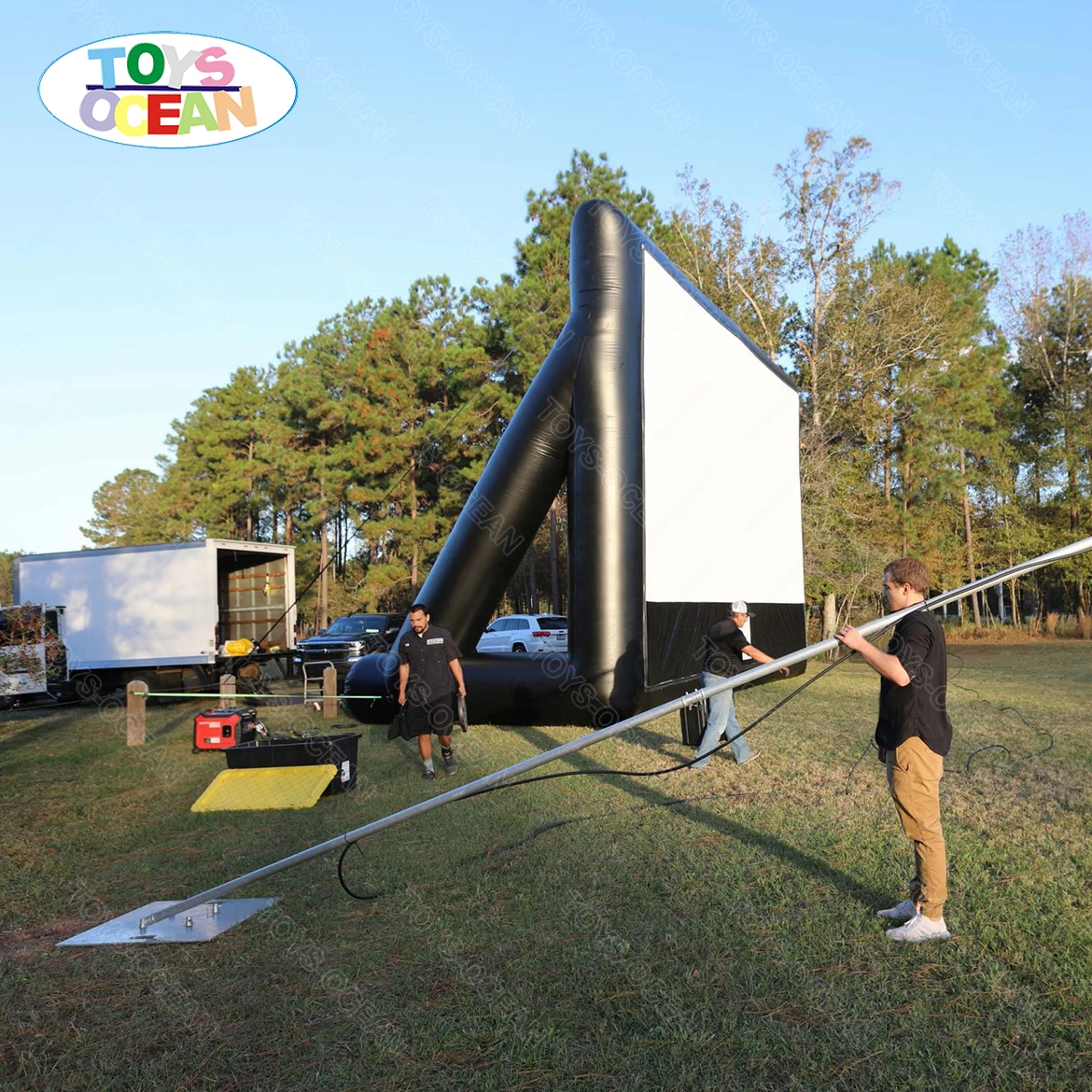 Outdoor advertising inflatable screen inflatable movie screen is suitable for casual gatherings