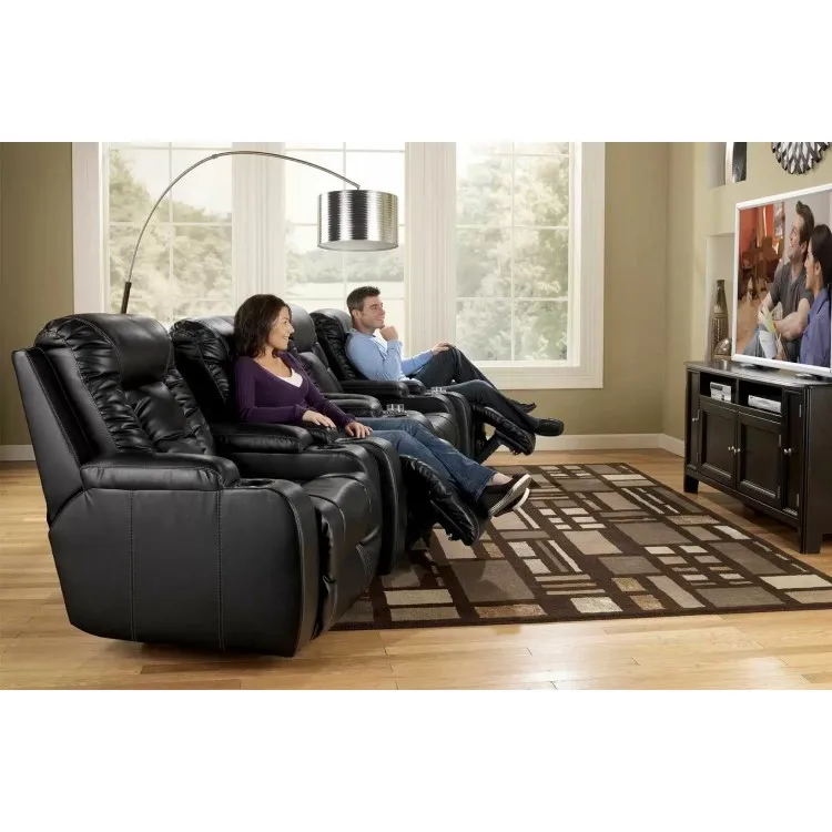 YASITE Home Cinema Furniture Modern Leather VIP Electric Upholstered Cinema Recliner Sofa