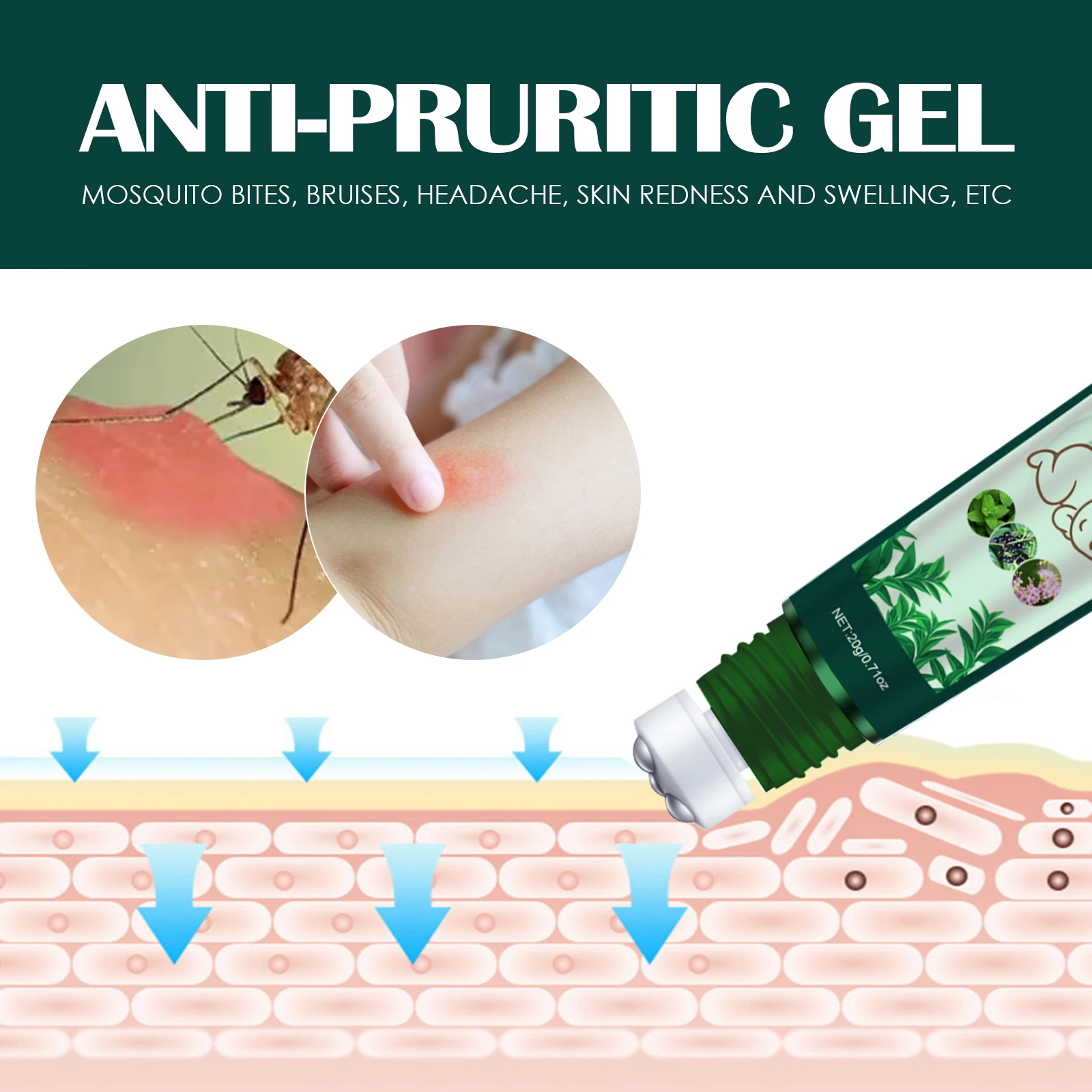 Hot sale low price SentryMed Antipruritic Gel Fast Itching Roll-on Gel Mosquito Bites for baby care