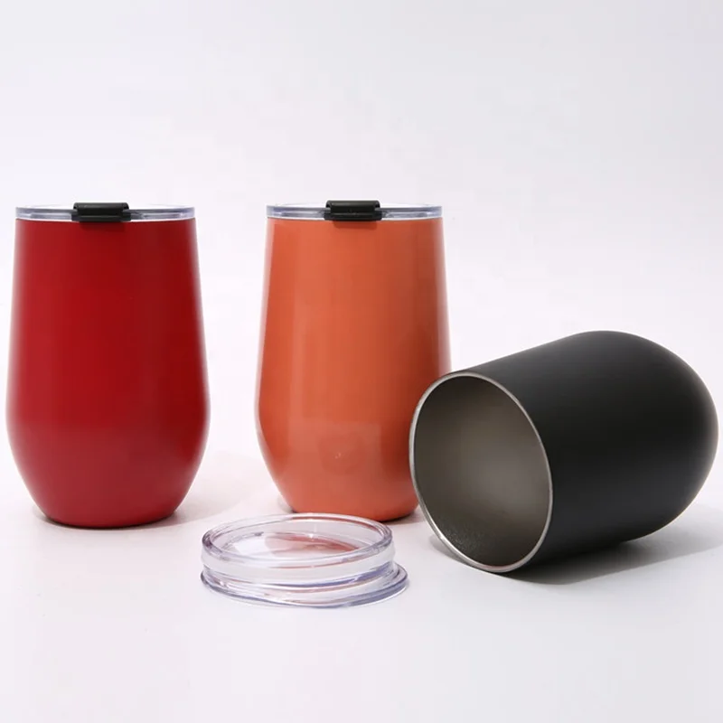 Customized Double Mug Stainless Steel Bottle And Cup Straw Cups Reusable Drinking 16oz Wine Tumbler