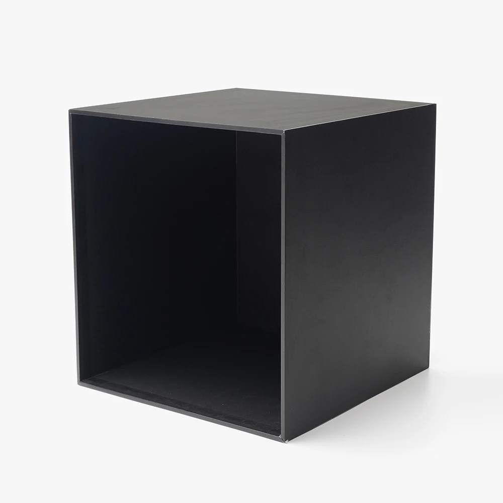 
Custom Porcelain Design Print Wood Box Black Display Gift Cardboard Paper Folder Book Box With Foam 